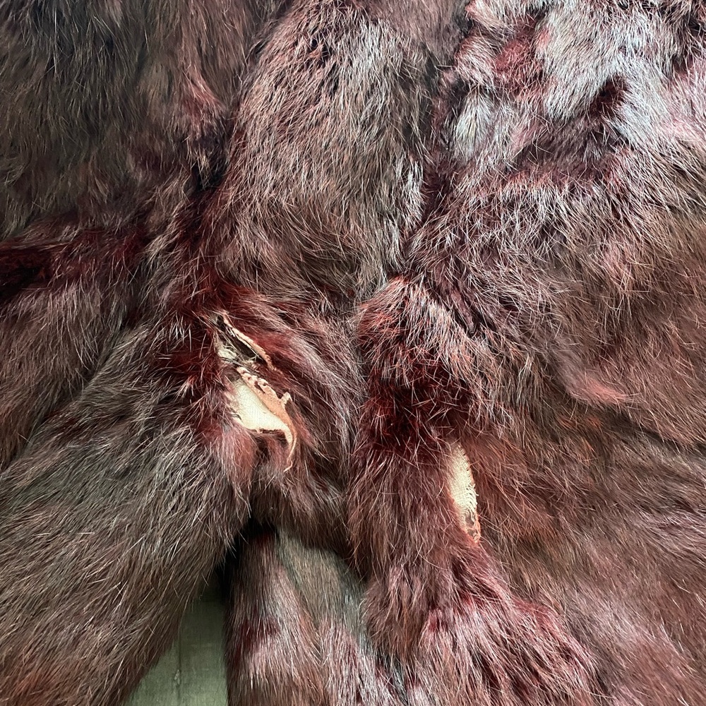 100% Rabbit Fur Coat - Picture 3 of 3